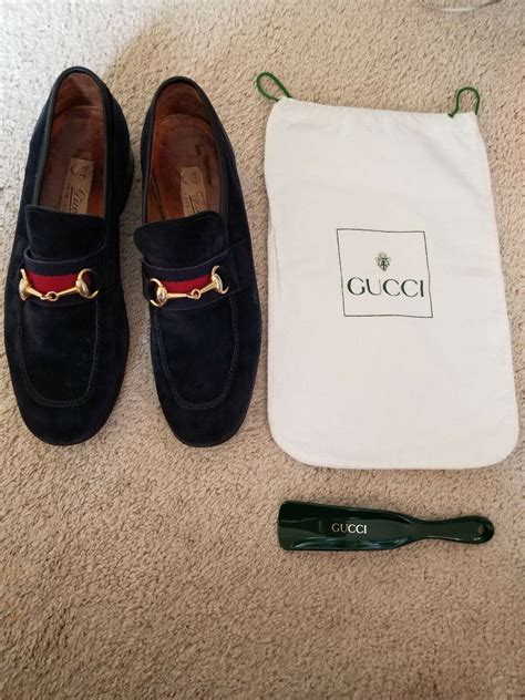 gucci blue suede shoes mens